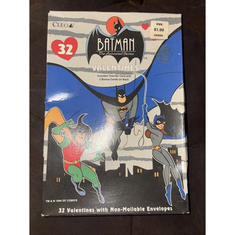 Vintage Batman DC Comics 1994 Valentines Sealed Box